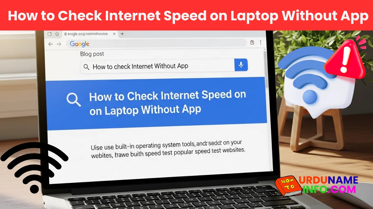 How to Check Internet Speed on Laptop Without App